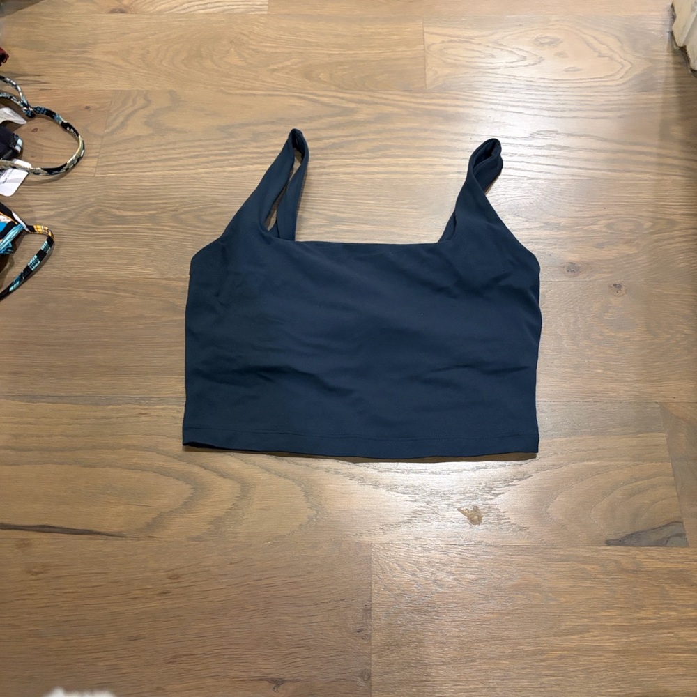 CRZ Yoga Navy Blue Women's Crop Top